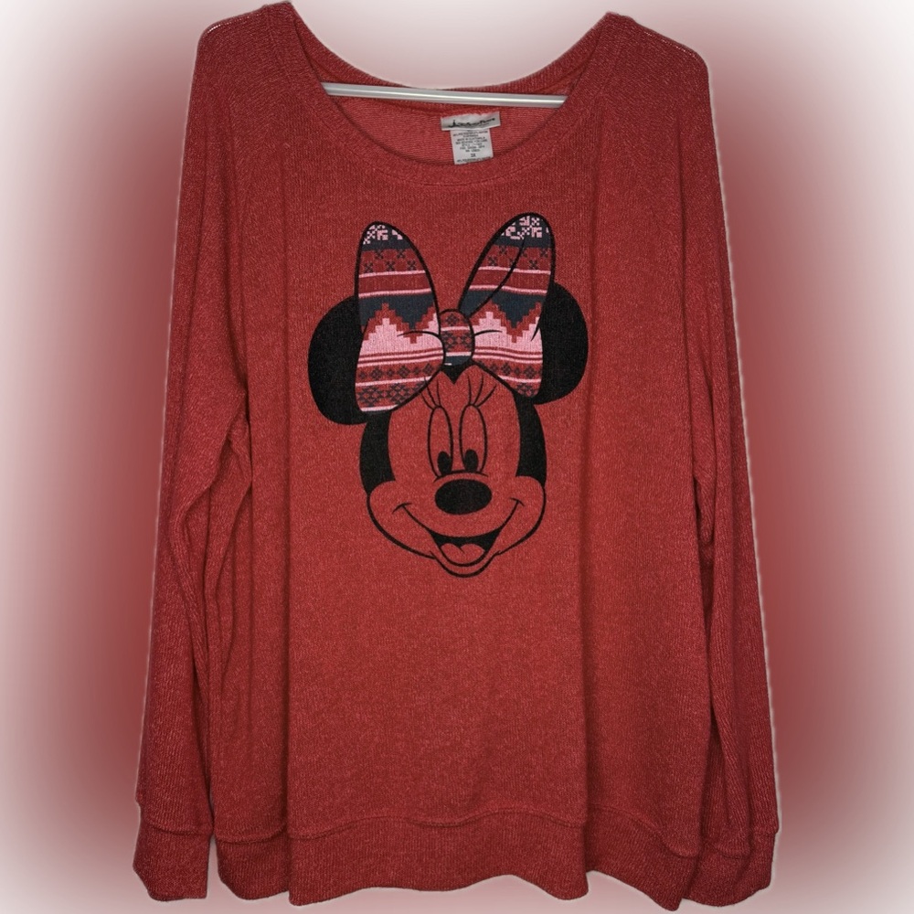 Disney Parks Minnie Mouse Christmas Sweater Women's Plus Size 3X